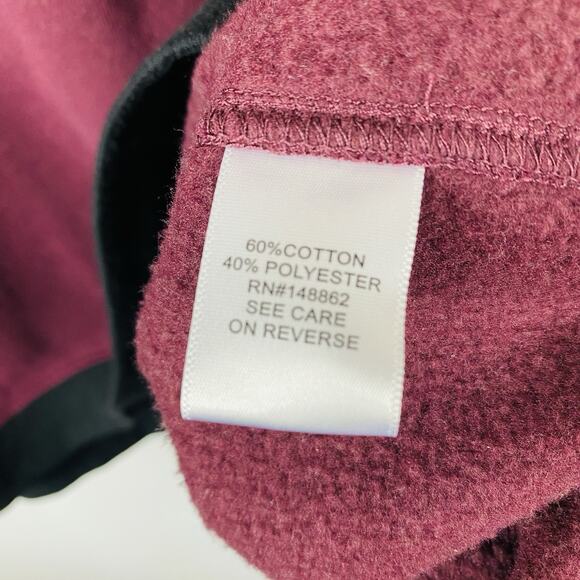 Torrid Plus Size 1X Oversized Tunic Sweatshirt Wine Red Cotton Blend - Picture 6 of 7